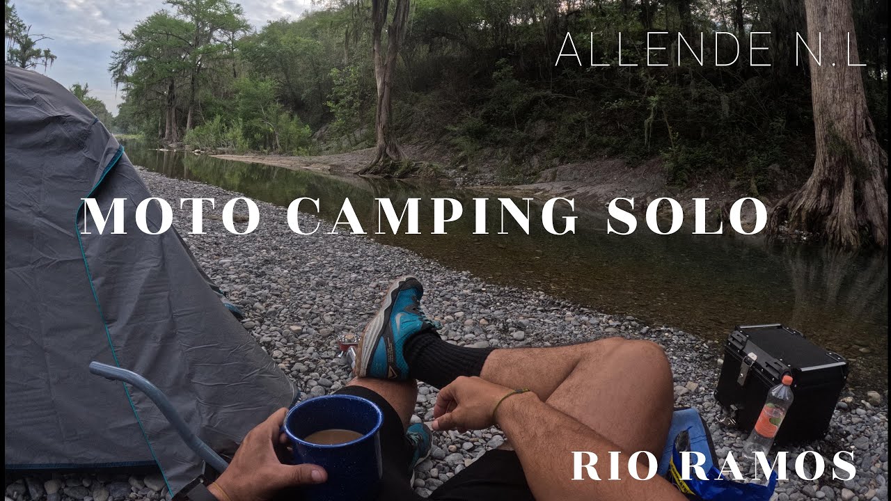 moto camping en el rio ramos en Allende Nuevo León