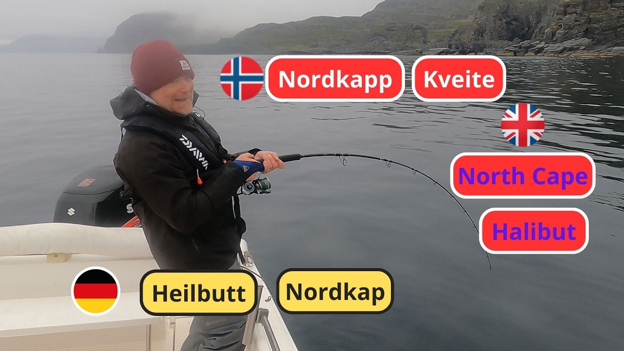Kveite ved Nordkapp, Halibut at the North Cape, Heilbutt am Nordkap   #halibut #heilbutt #kveite
