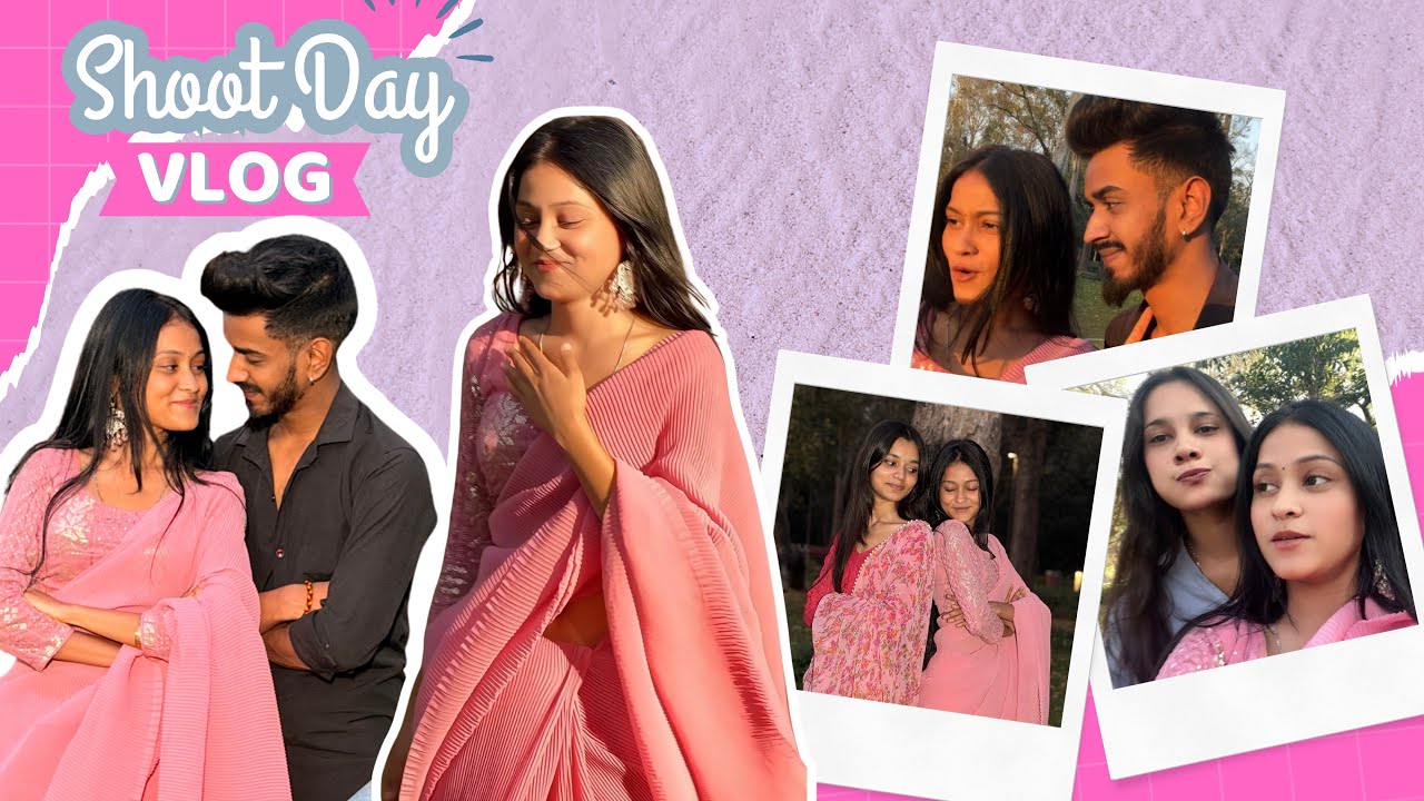 AJ AYUSH KO IGNORE KRA SHOOT PE😂😭|| SARE MEIN SHOOT ♥️🫶🏻|| SANJANA VLOGS 02