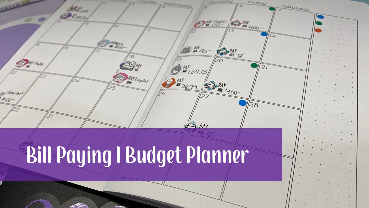 Bill Paying/Budget Planner | A5 TN Insert | Very basic bill tracking
