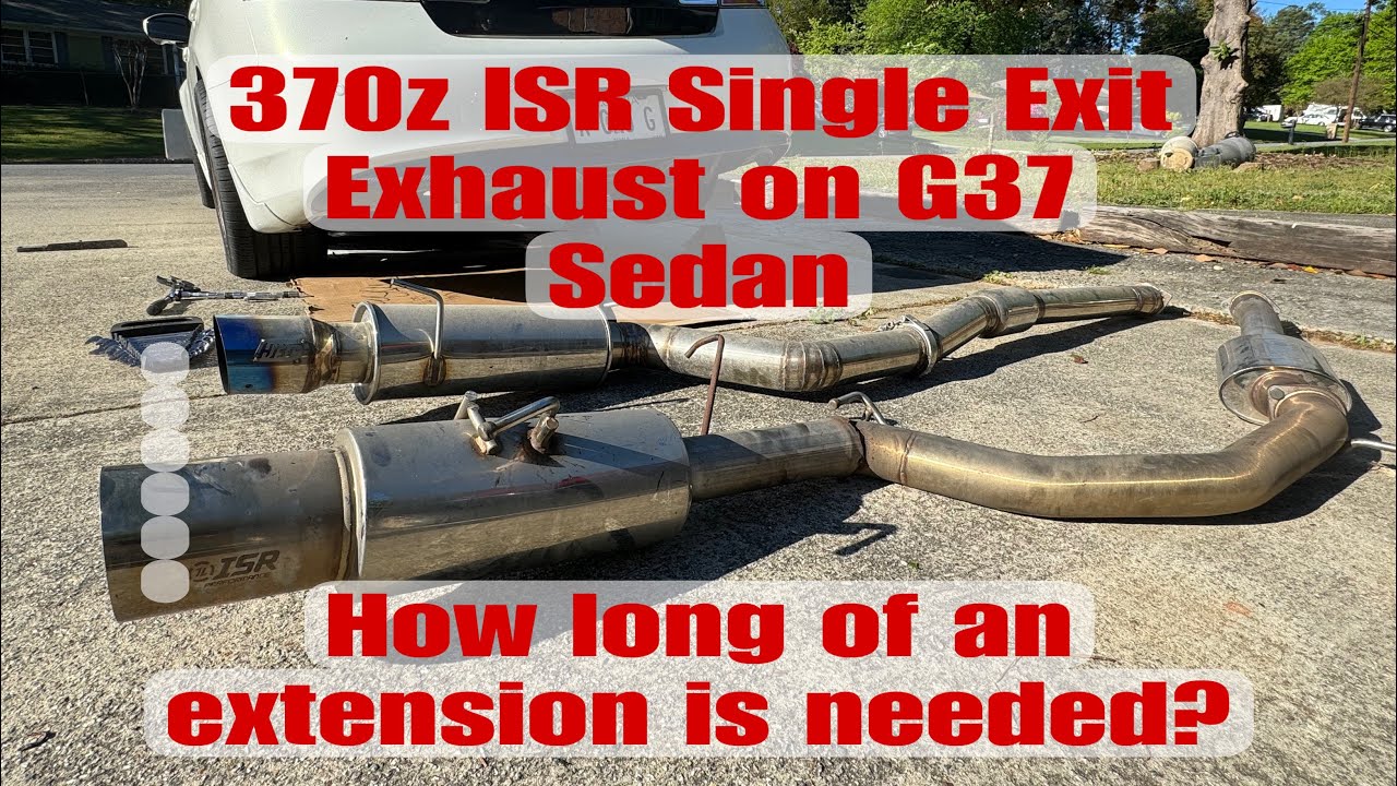 370z ISR Single Exit Exhaust on G37 Sedan