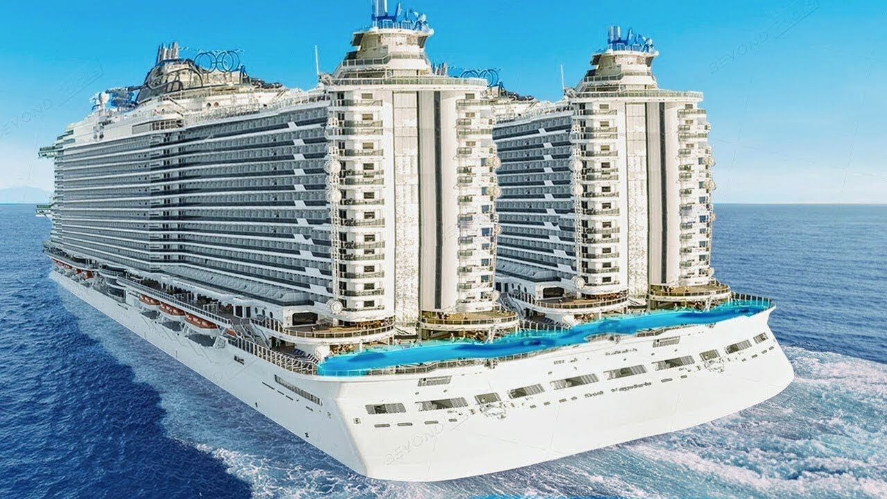 11 Con Tàu Dài Nhất Thế Giới – Choáng Ngợp Với “Thành Phố Nổi” Dài Gấp 4 Lần Titanic