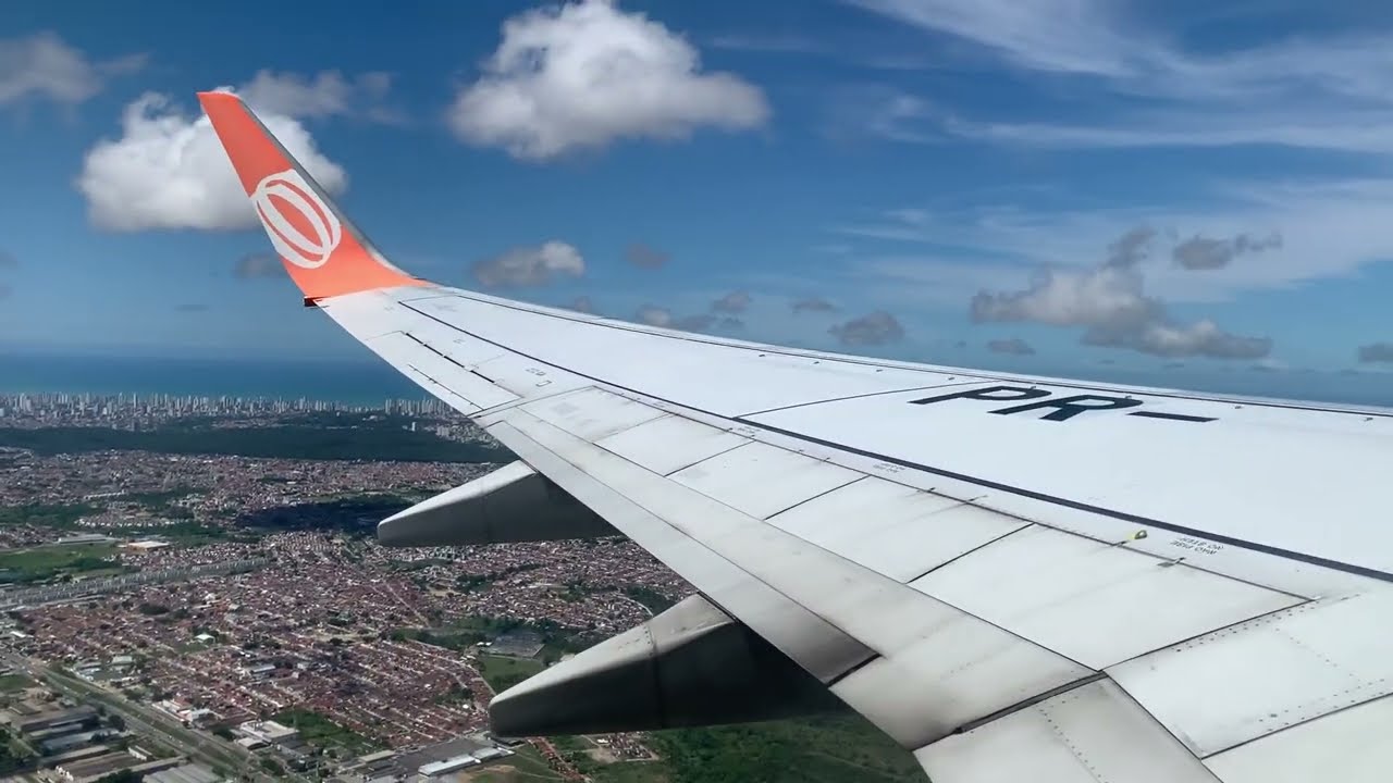 Decolagem do Boeing 737-8EH PR-GUX da Gol em João Pessoa (JPA)