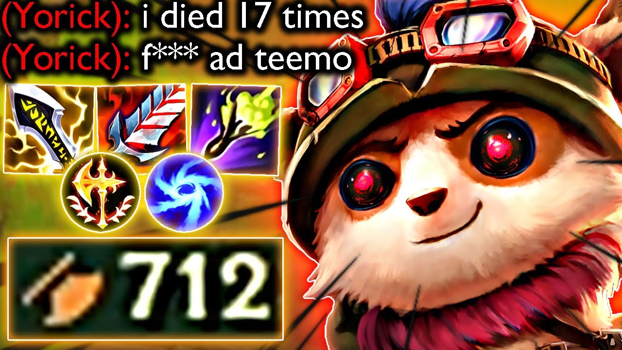 MAXIMUM AD TEEMO (NIGHTMARE OF TOP LANERS)
