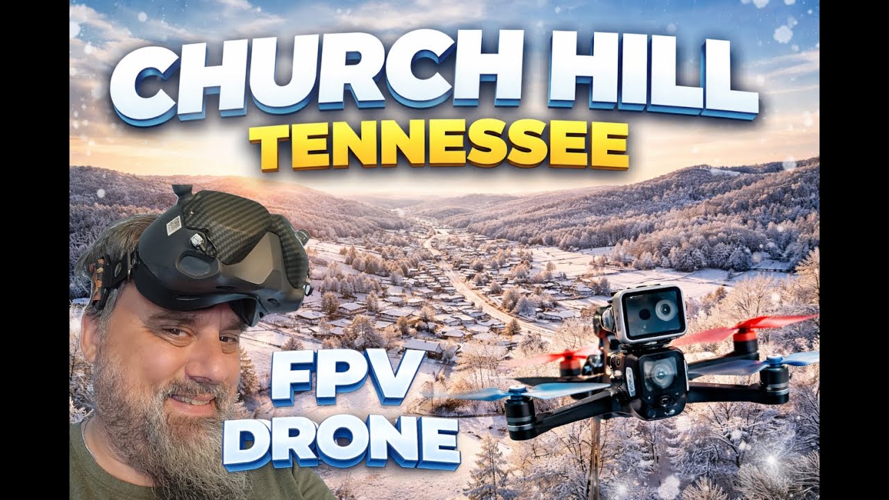 Snowy Church Hill, Tennessee | Cinematic FPV Drone Footage in Winter ❄️
