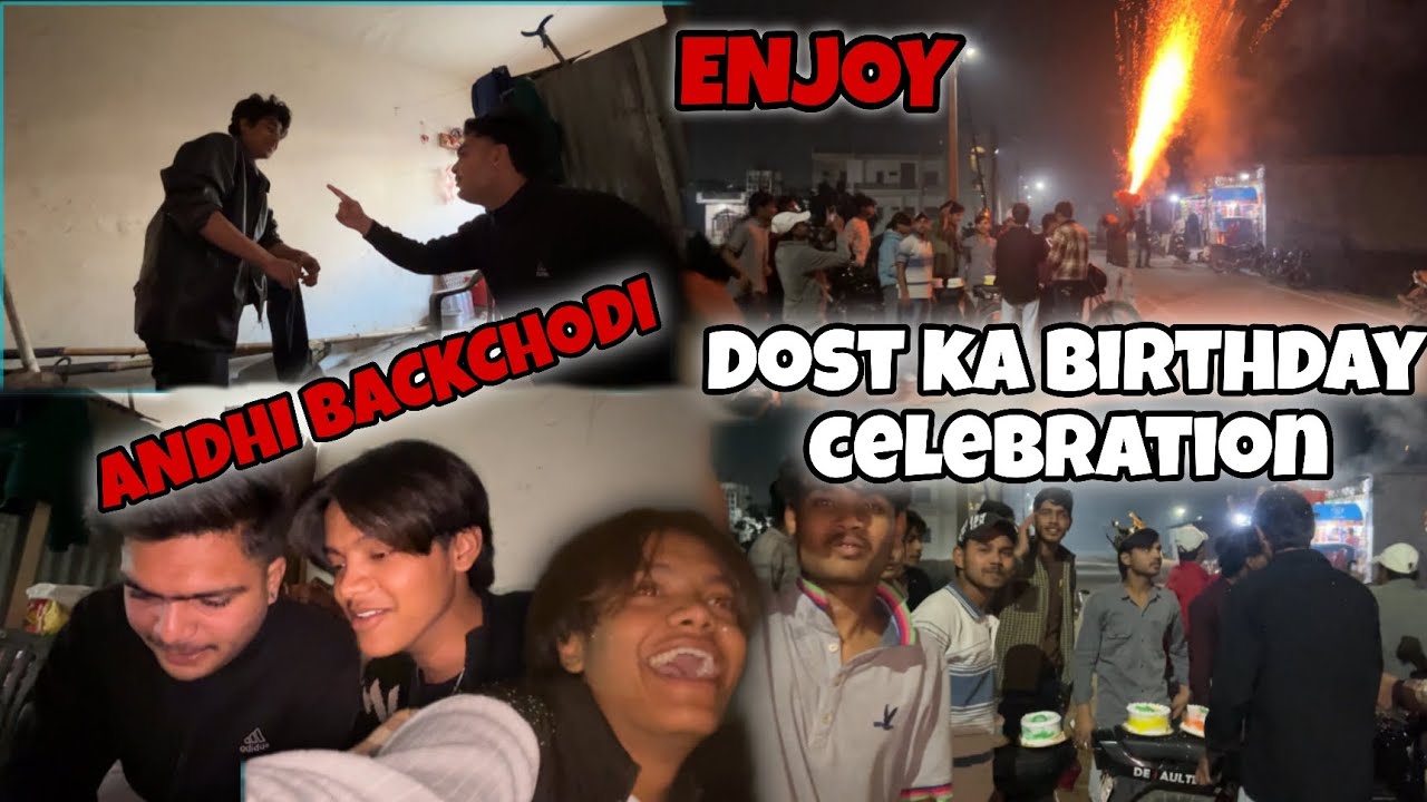 Dost ka bday celebration 🎉/// andhi backchodi dono me 😂😂//@Shadduvlogs_00 