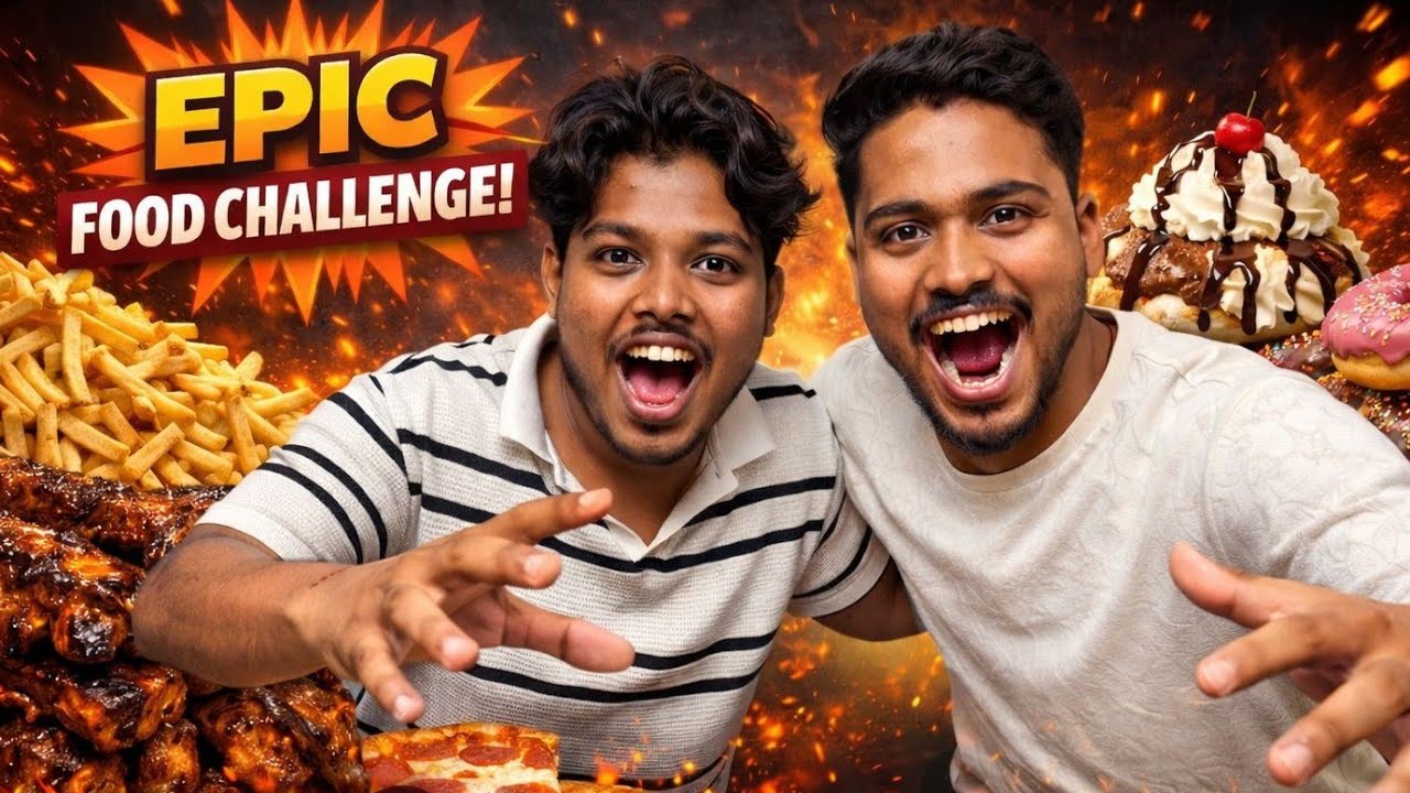 EPIC FOOD CHALLENGE🍕ft.FourOnFire🔥