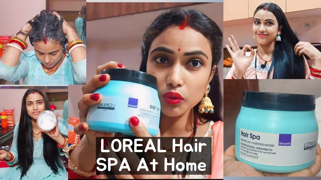 LOREAL Hair SPA At Home | सैलून से 10 गुना पैसे बचाए घर पर स्पा करके | My First Experience At Home |