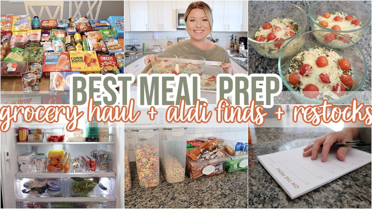 WEEKLY GROCERY HAUL + RESTOCKS | EASY LUNCH MEAL PREP | FRIDGE + PANTRY RESTOCK