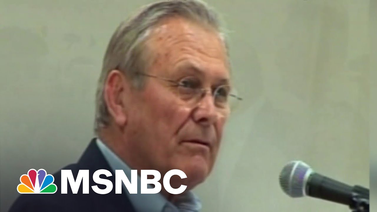Rumsfeld Remembered For Overseeing Wars In Iraq And Afghanistan