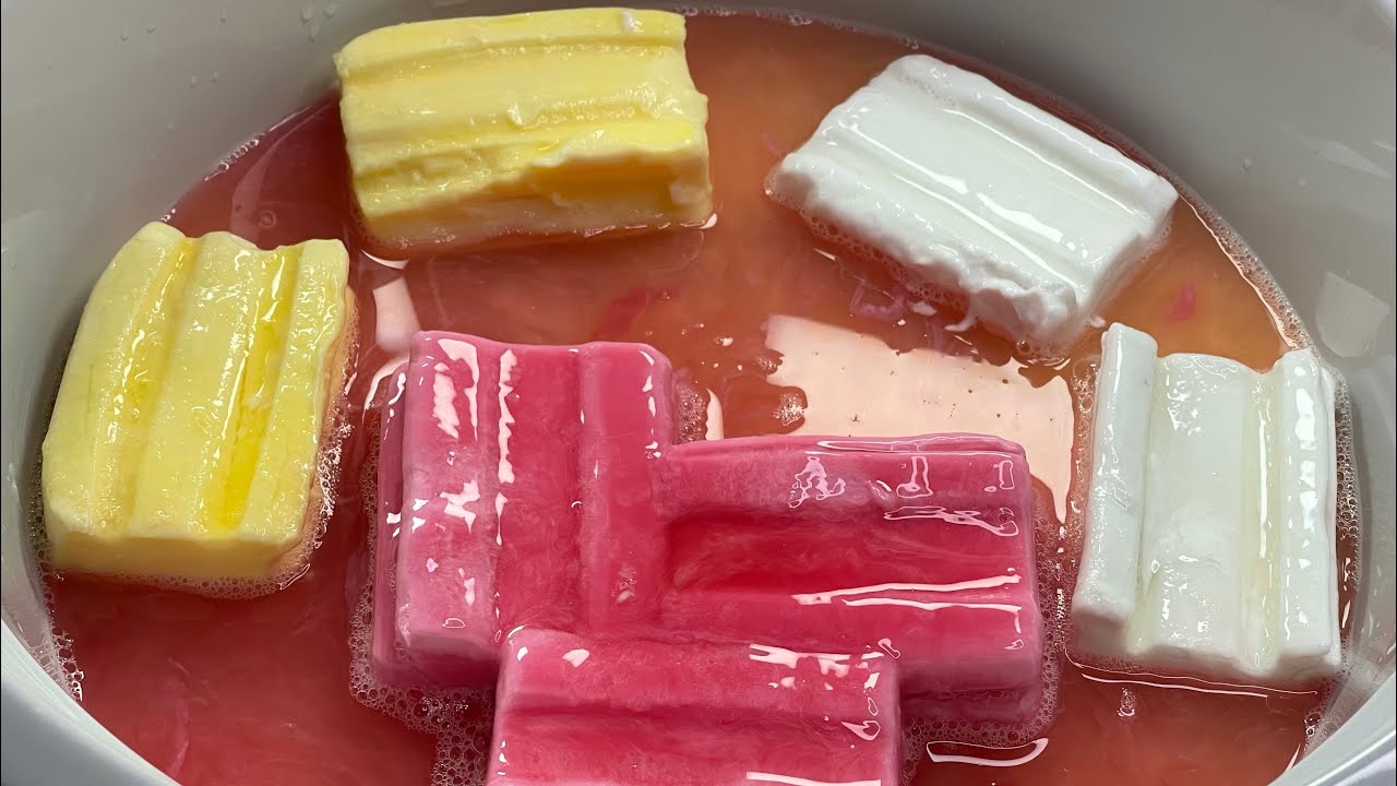 SOAKED SOAP | MUSHY SOAP | 7 PCS LAUNDRY BAR SOAP #soakedsoap #mushysoap #acmp #satisfying
