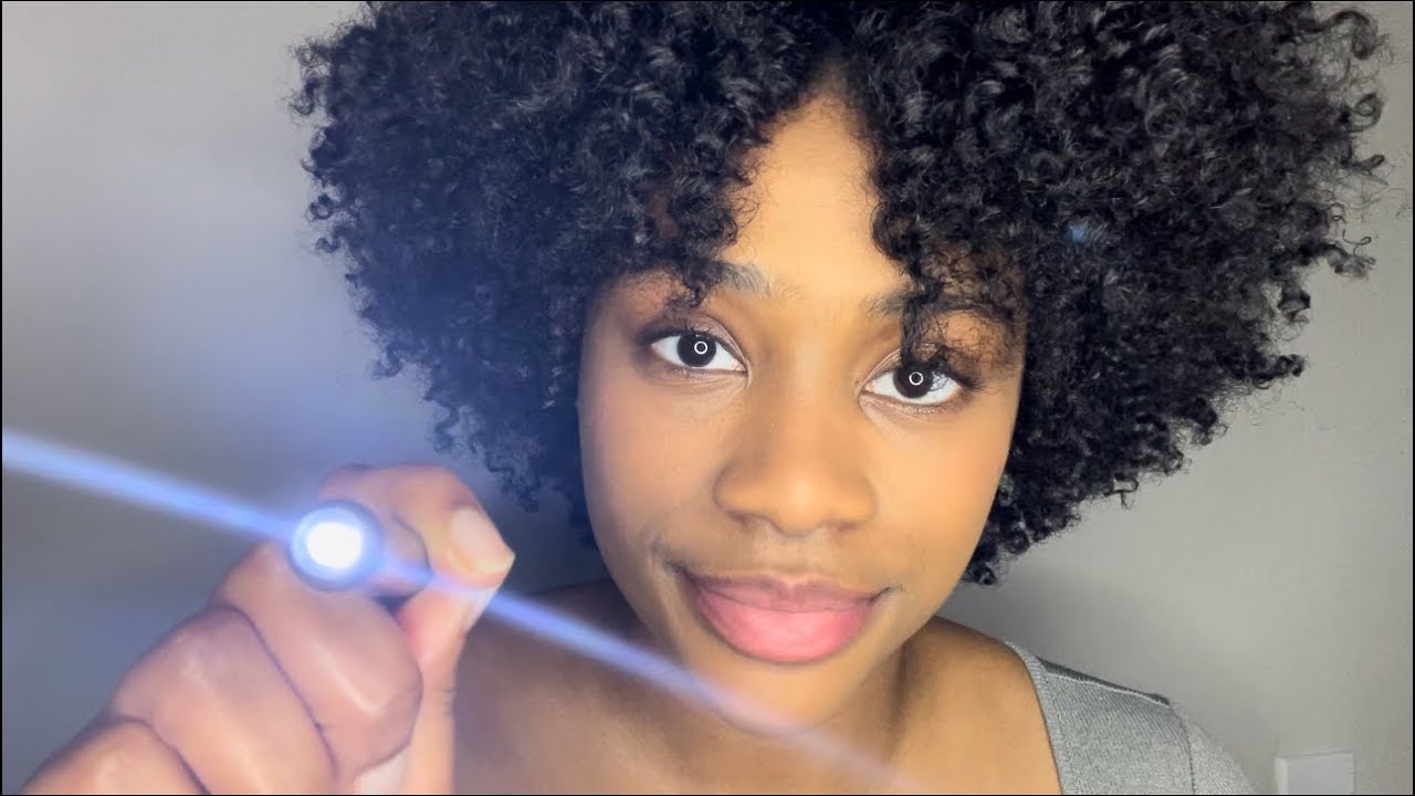 ASMR | EYE EXAM - (close up whispering, light testing, visual tests)
