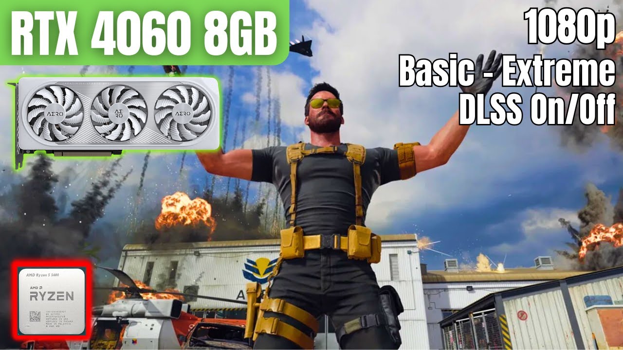 RTX 4060 & R5 5600: Black Ops 6 | Warzone | Area 99 | Basic - Extreme Settings | 1080p | DLSS