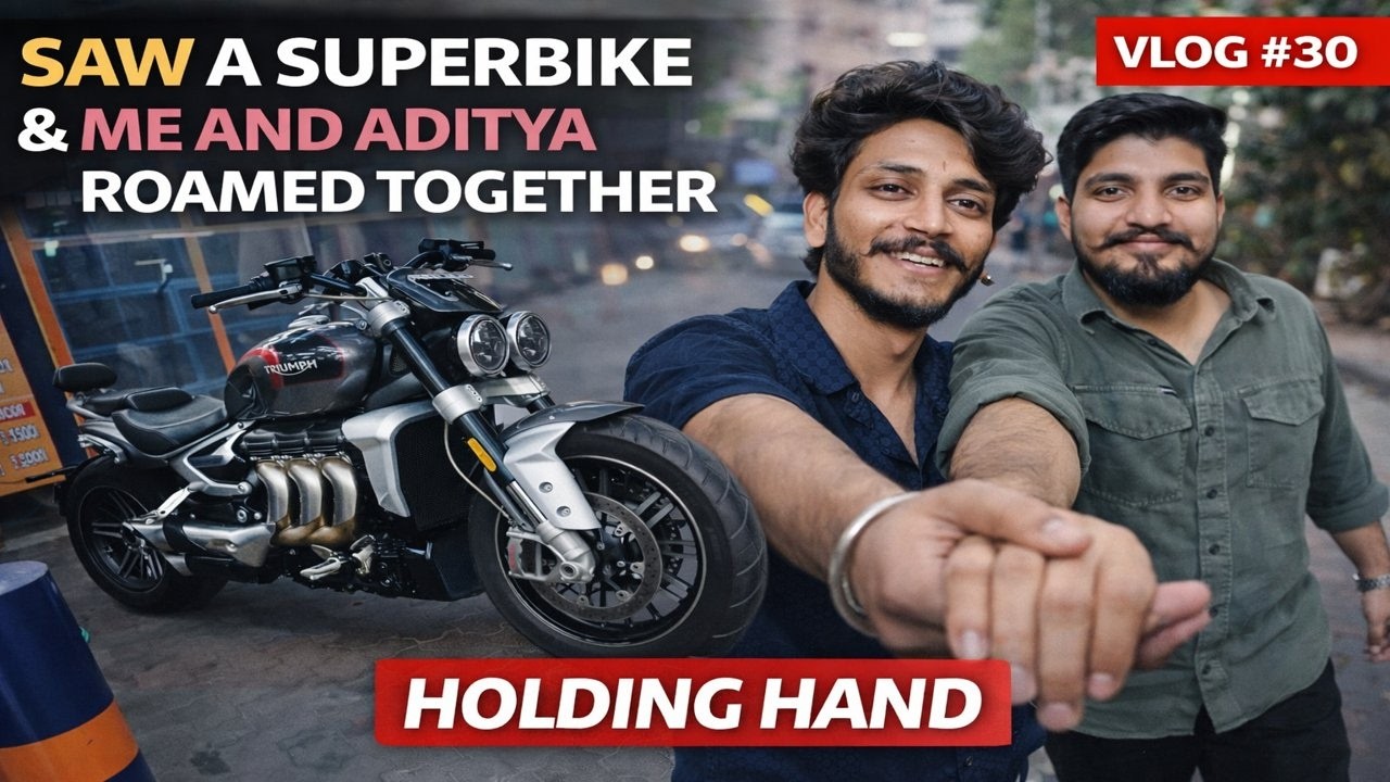 Saw an Insane Superbike 😍🏍️ | Roaming with Aditya | Vlog #30