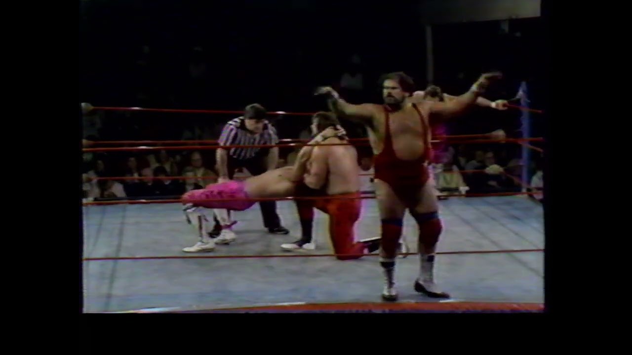 Portland Wrestling 4/13/88 - The Southern Rockers v Moondog Moretti & CW Bergstrom 2/3 Falls