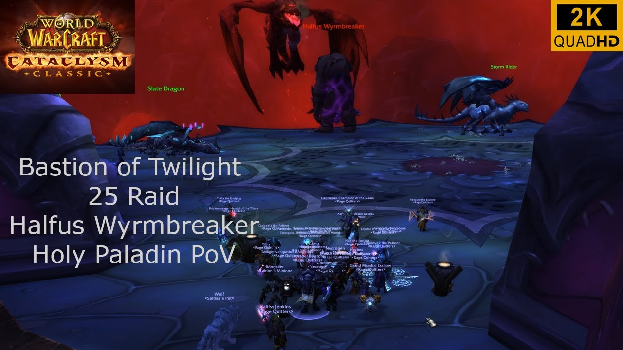 Cataclysm Classic | Bastion of Twilight | Halfus Wyrmbreaker 25 Normal | Holy Paladin PoV | 2K
