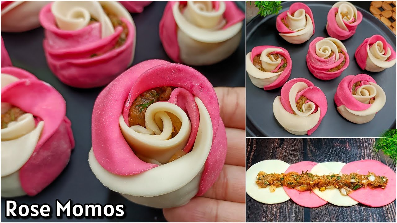 Chicken Rose Momos Recipe | Flower Momos Recipe | New Recipe | Chicken Momos | Chicken Snacks