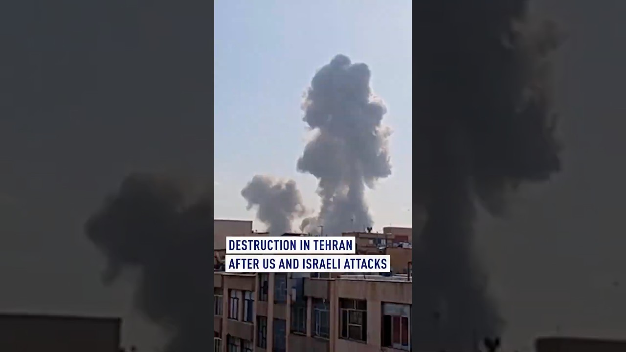 Destruction in Tehran after US and Israeli attacks