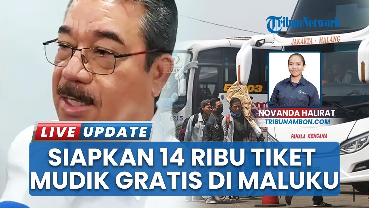 Kuota Mudik Gratis Maluku Naik 40 Persen, Gubernur Maluku Siapkan 14 Ribu Tiket Jelang Lebaran