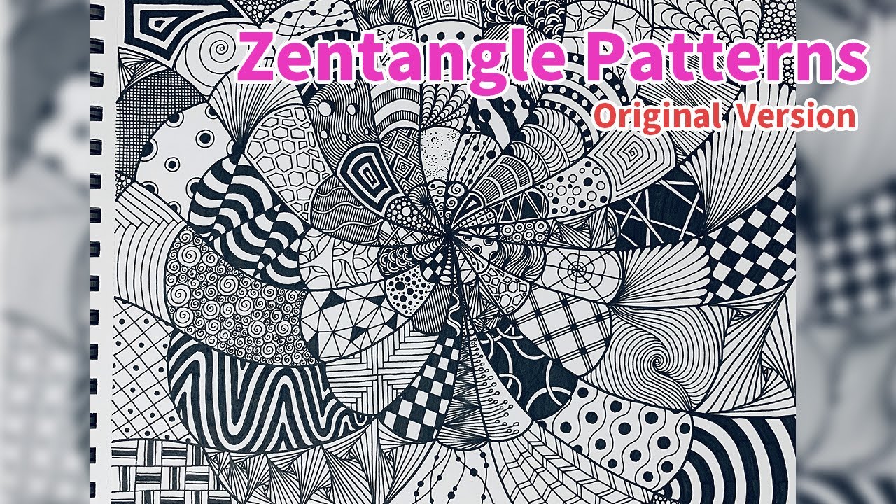 ASMR Zentangle art | Zentangle Patterns | Zentangle | Zentangle Art | Doodle art | Original Version
