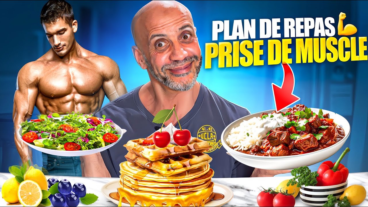 Je partage ma diete et mes repas pour gagner du muscle