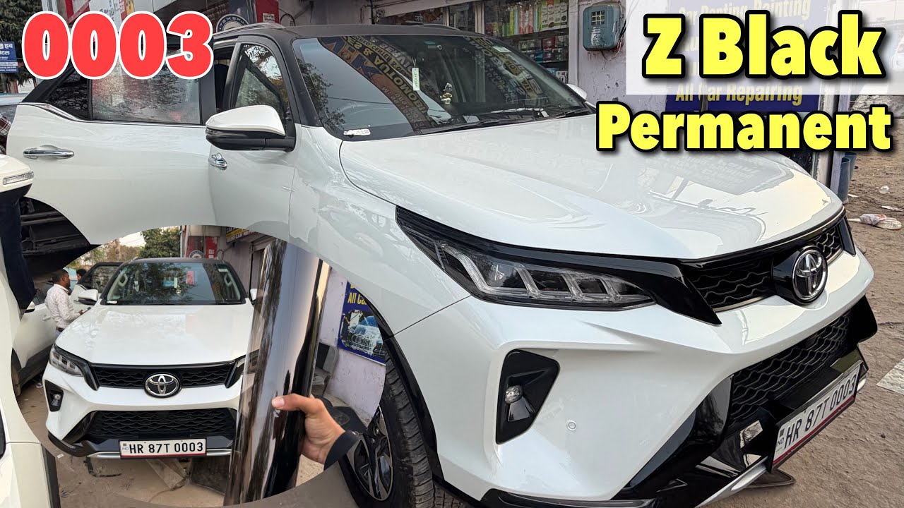 Fortuner Permanent Z black kradi🔥🚨| MLA sticker onlyy☺️❤️