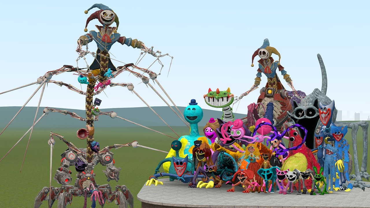 NEW PROTOTYPE PHASE 4 VS ALL POPPY PLAYTIME CHAPTER 1-5 MONSTER in Garry's Mod