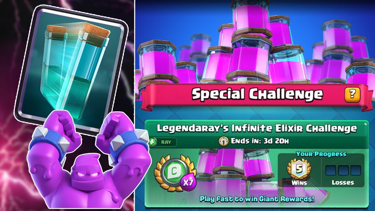 LEGENDARAY'S INFINITE ELIXIR CHALLENGE -  EASY WINS WITH A NO SKILL DECK