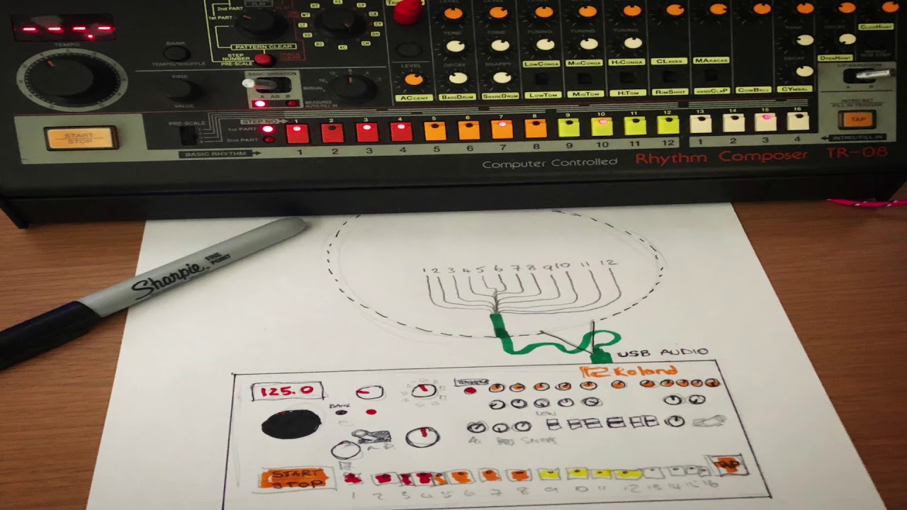 Roland TR-08 tutorial how to record audio over usb into Logic Pro X - no talking!!