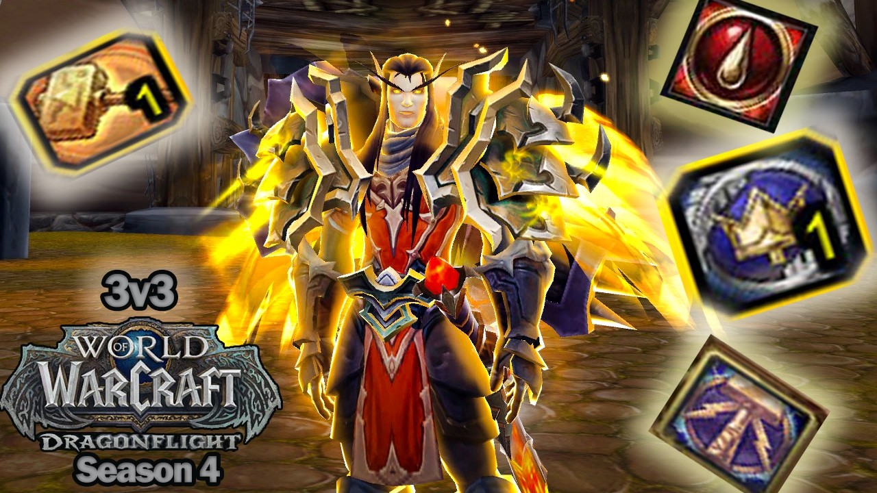 Holy Paladin PVP 3v3 arena SEASON 4 (WoW Dragonflight) [Patch 10.2.7] 💥