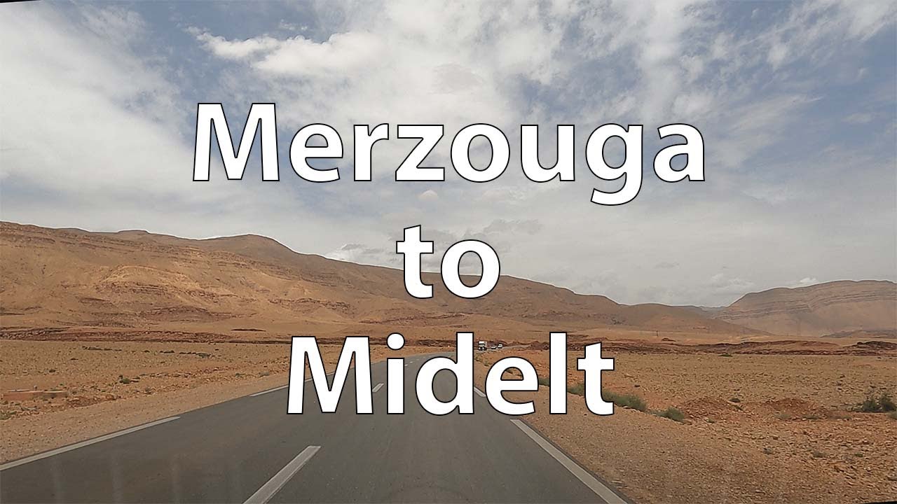 [4K] Driving in the Sahara Desert - Merzouga to Midelt (MA)