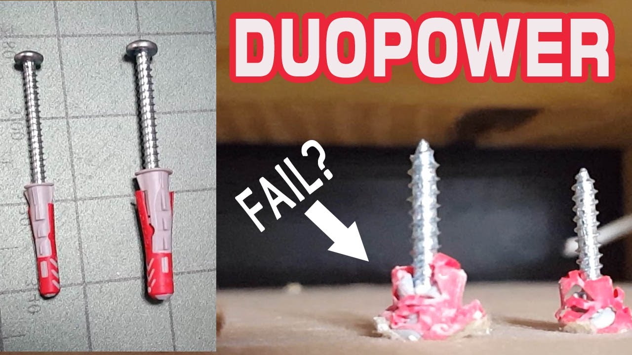 Duo Power Anchors Failing? DuoPower Anchor Review Drywall / Plasterboard / Concrete Anchor or Plug