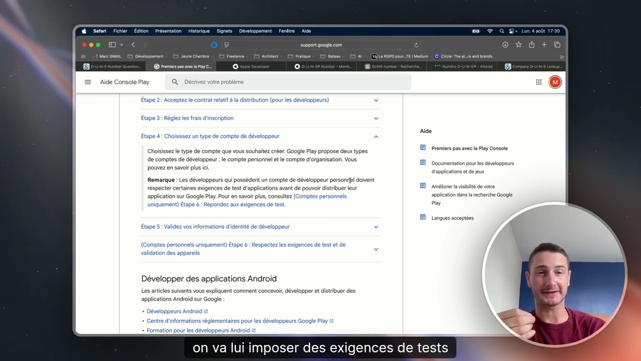 Tout Savoir sur le Num&eacute;ro DUNS - Apple & Android developer