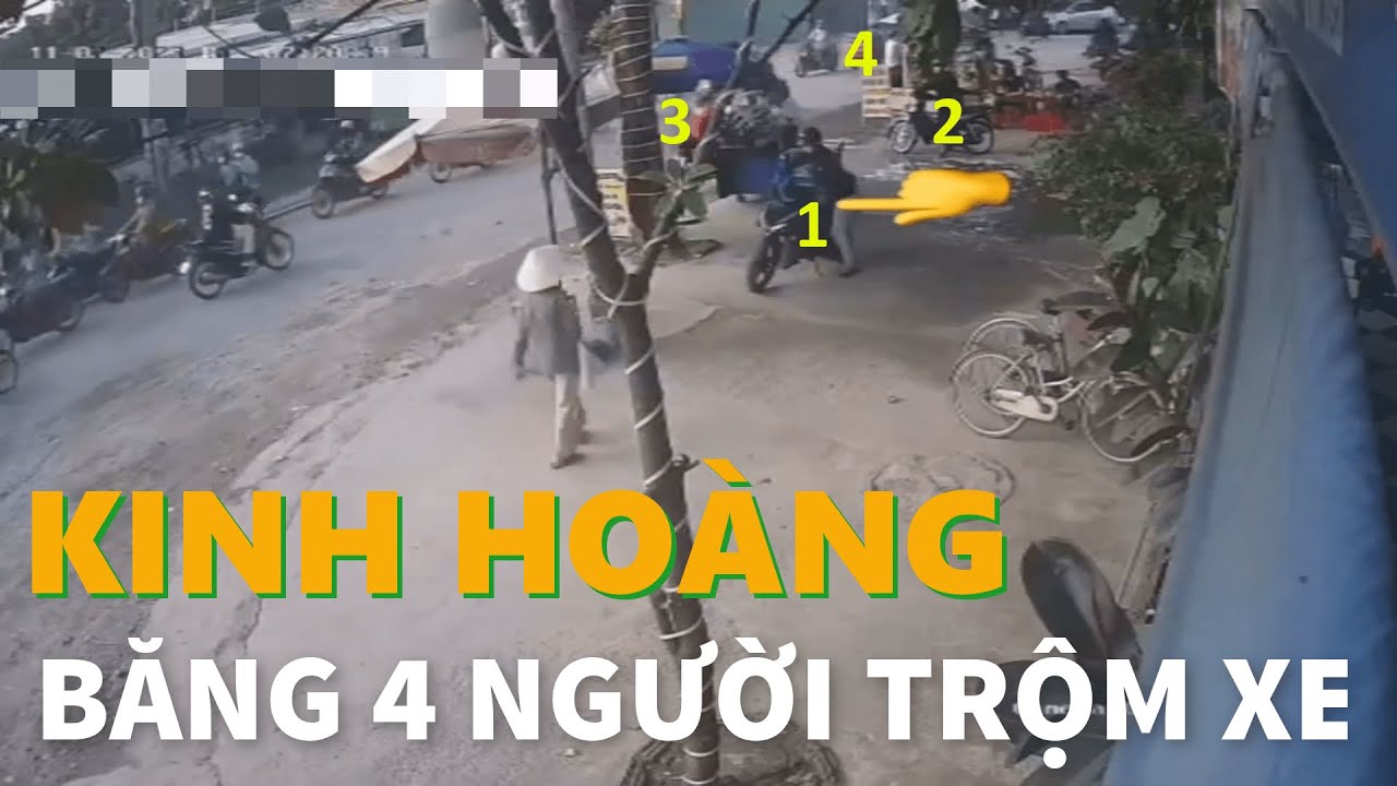 KINH HOÀNG BĂNG NHÓM 4 NGƯỜI ĐÁNH LẠC HƯỚNG MỌI NGƯỜI ĐỂ TRỘM XE | TỔNG HỢP VIDEO BẺ KHÓA TRỘM XE