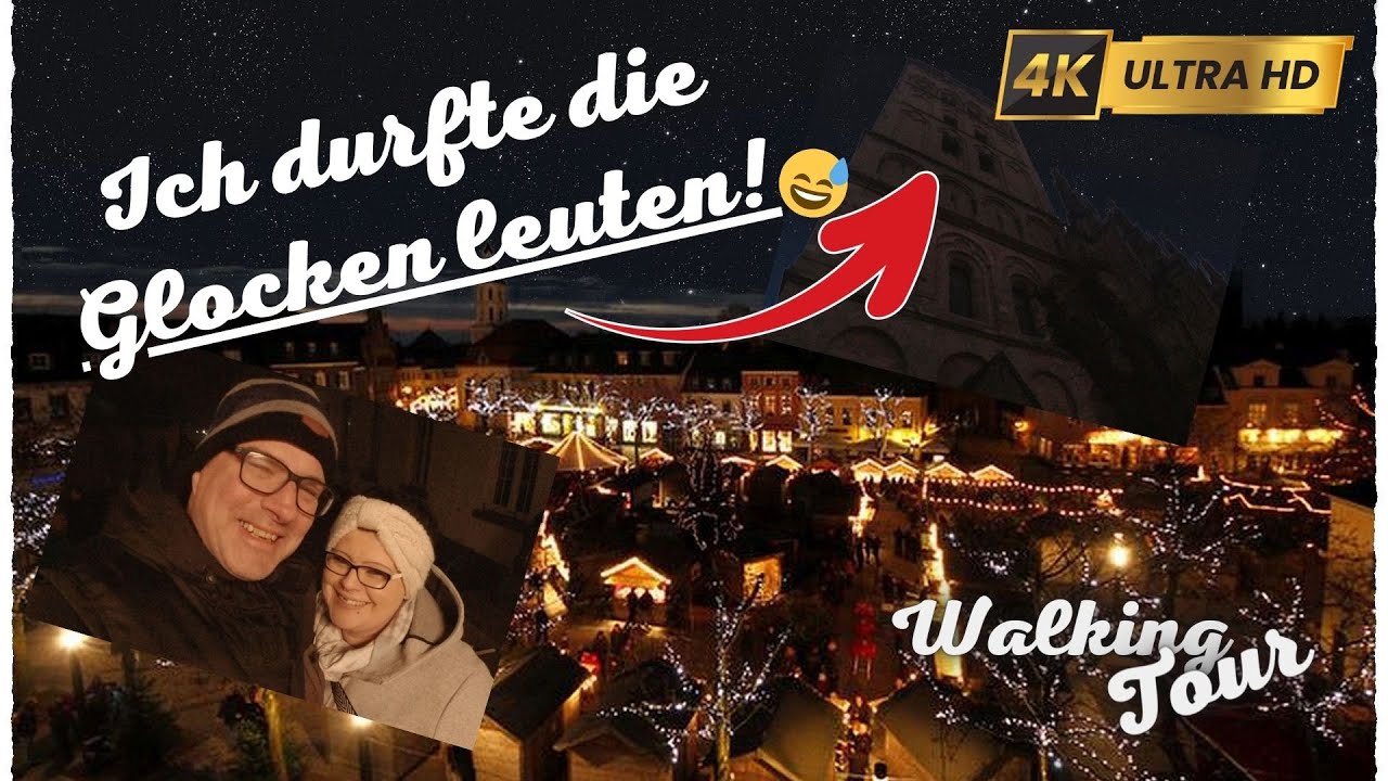 Xanten, Germany, Christmas Market, Weihnachtsmarkt Walking Tour mit Schatzi Janine - 4K UHD📹2022