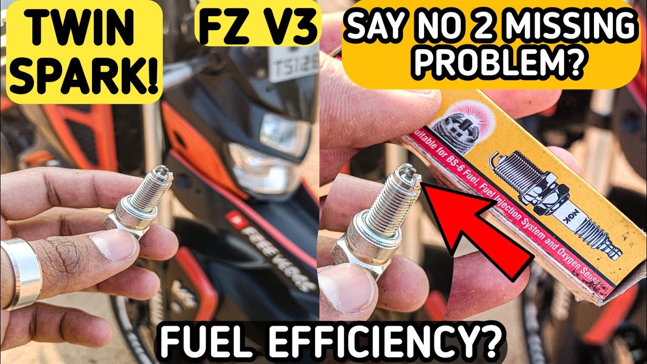 🔥Unlocking the FZ V3's Hidden Power with a Twin Spark Plug!#fz V3 modified