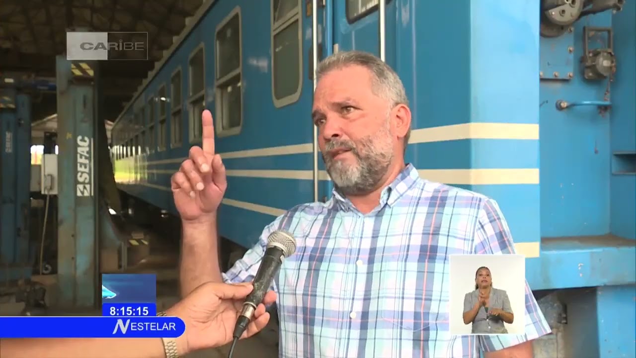 Reparan trenes de pasajeros en Cuba junto a técnicos chinos
