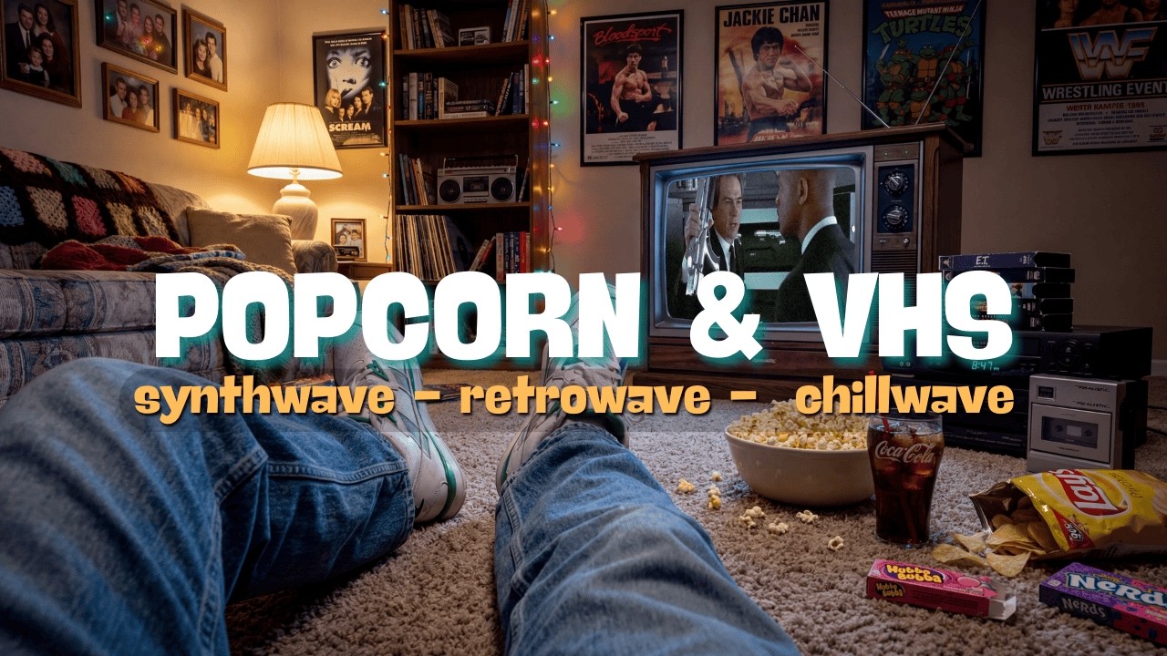 Best 2000s Films Playing on CRT | Synthwave Background