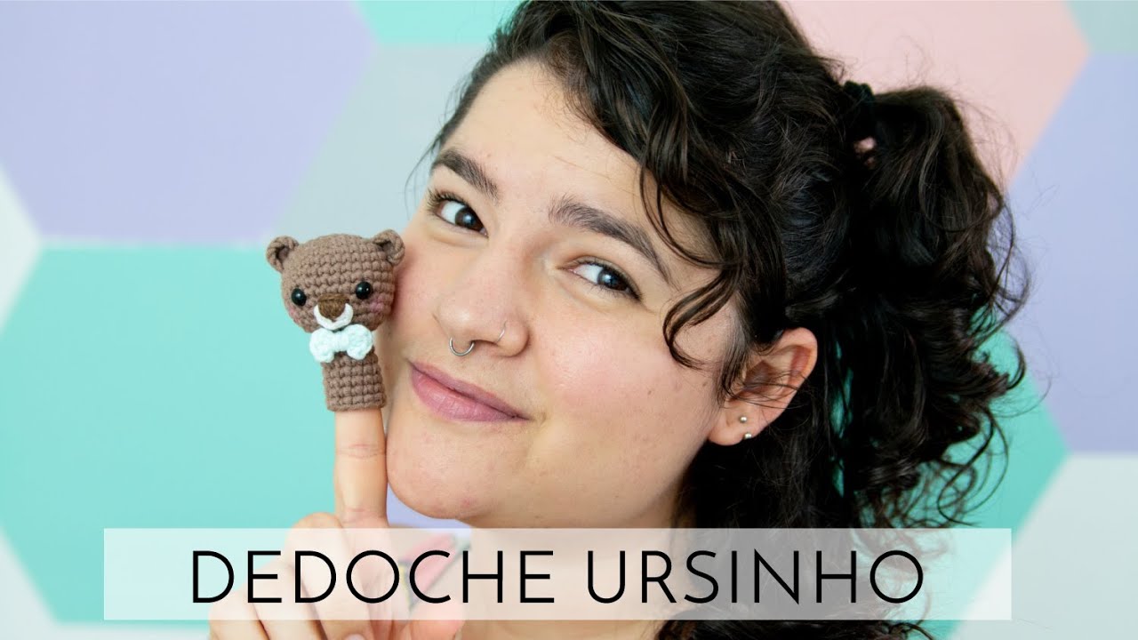 Dedoche Ursinho em Amigurumi - Natal Solidário Crocheday