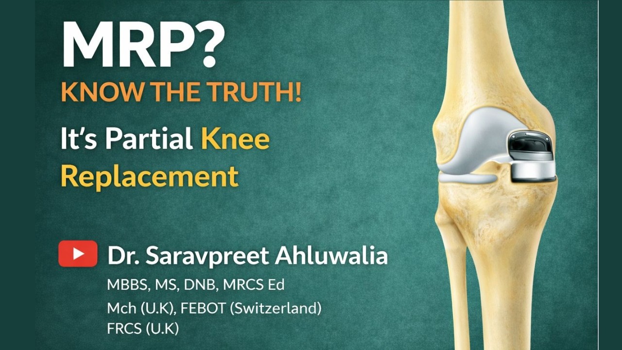 Partial Knee Replacement Explained by Dr. Saravpreet Ahluwalia | SPAW Hospital Mohali,  Chandigarh