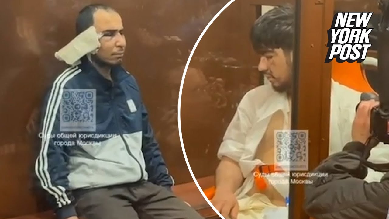 Moscow terror suspects appear injured as they make court appearance