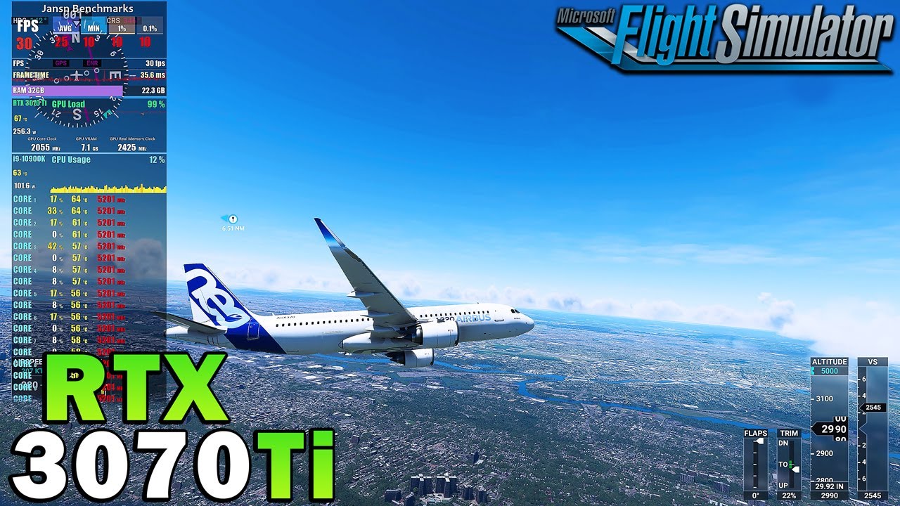 Microsoft Flight Simulator 2020 | RTX 3070 Ti | i9 10900K OC | 4K - 1440p - 1080p | Ultra Settings