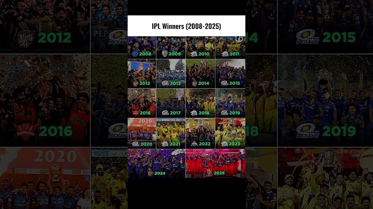 IPL Winners (2008-2025)