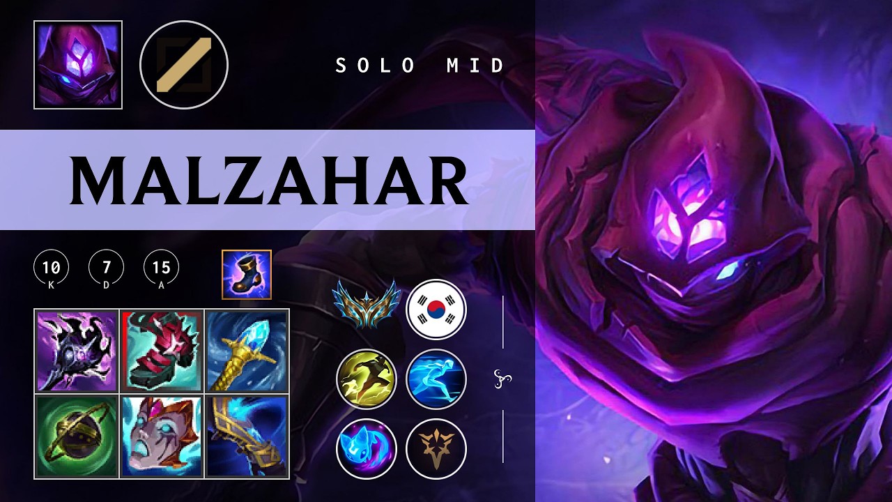 Malzahar Mid vs Akali - KR Challenger Patch 26.03