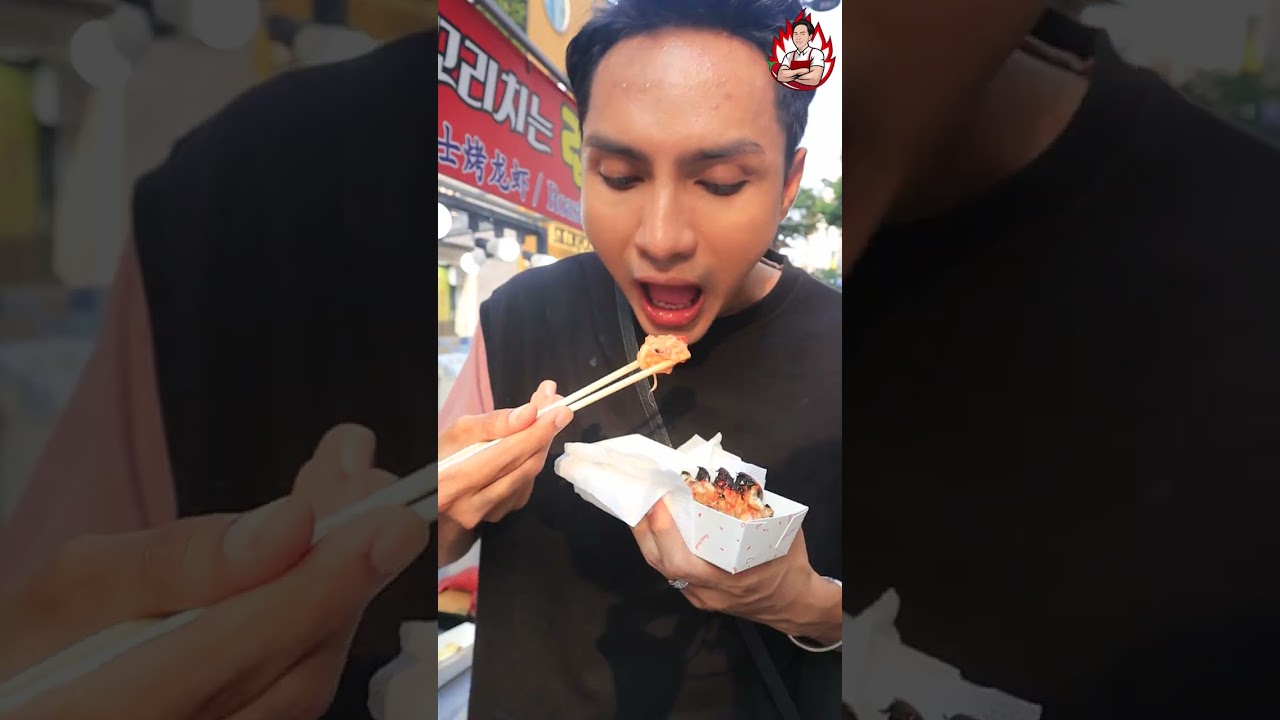 ကိုရီးယား က ထိမိဂွိ  MyeongDong Street food , Korea