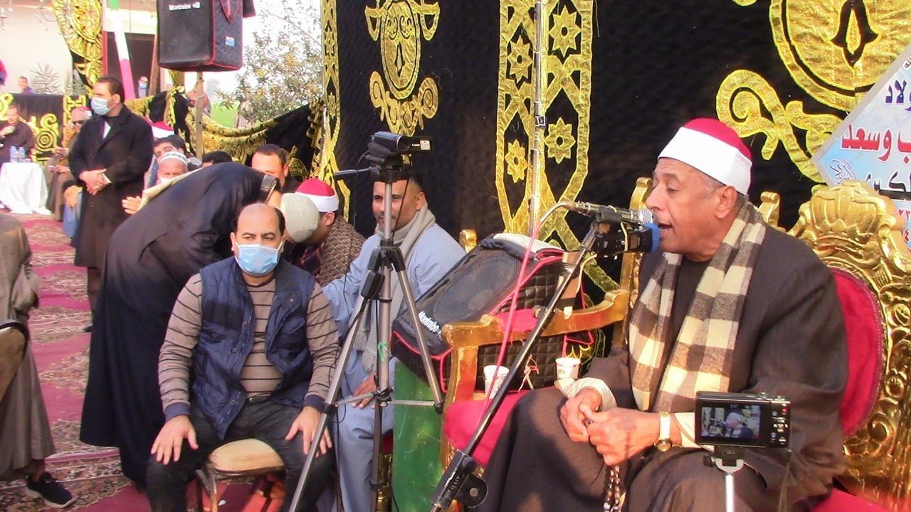 محمدى بحيرى وصلوابداع قلب موازينعزاء والدة الشيخ محمود صابر وبحضور مشاهير التلاوة