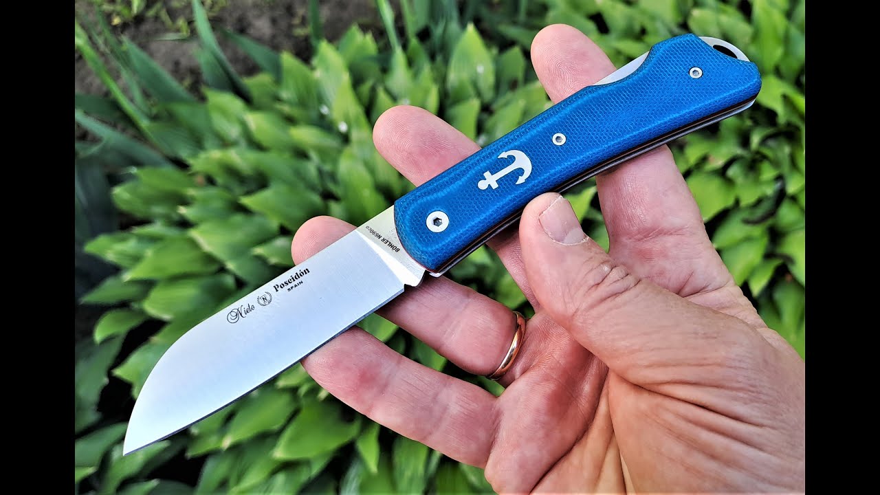 Стара школа. Складаний ніж  Nieto Poseidon, Blue Katex 168AZ