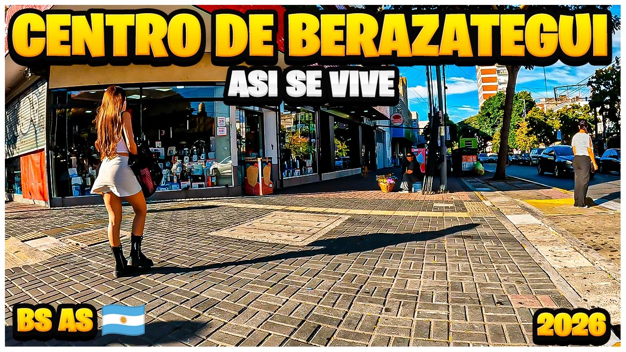 Así es caminar por el centro de Berazategui: recorrida a pie por sus calles [4K]