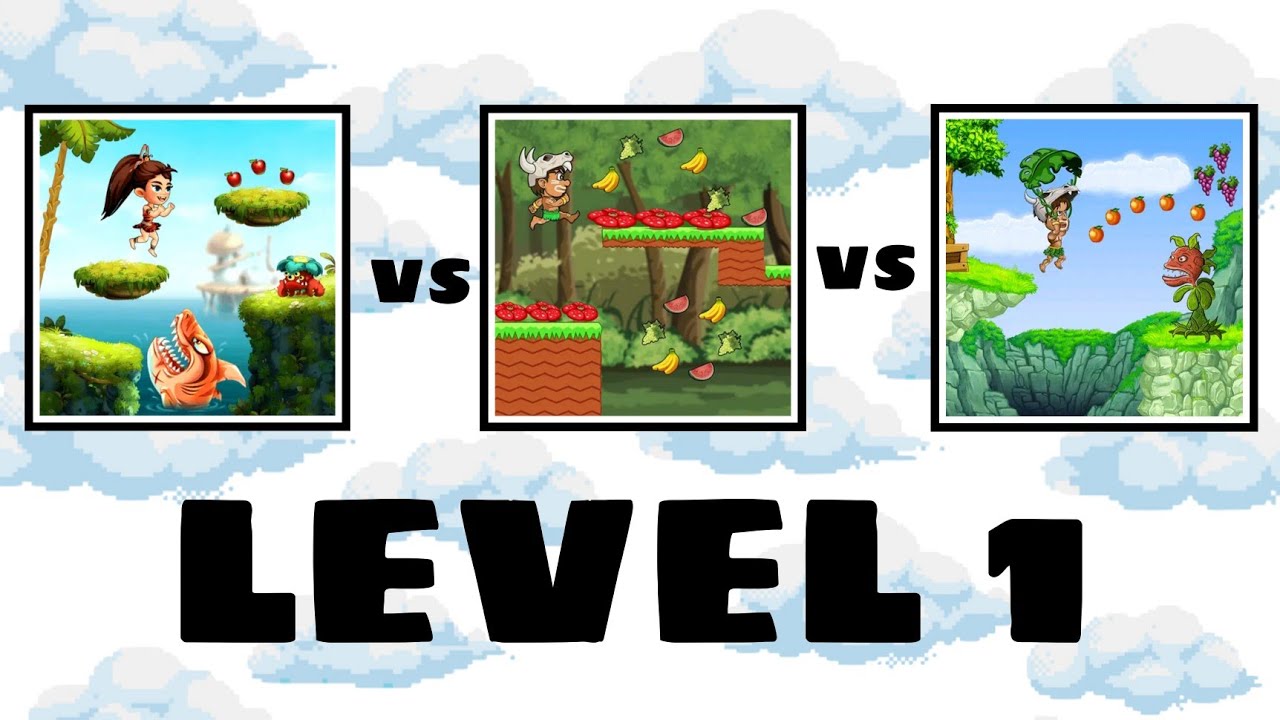 JUNGLE ADVENTURES VS JUNGLE ADVENTURES 2 VS JUNGLE ADVENTURES 3 | LEVEL 1 🚩 - Gameplay