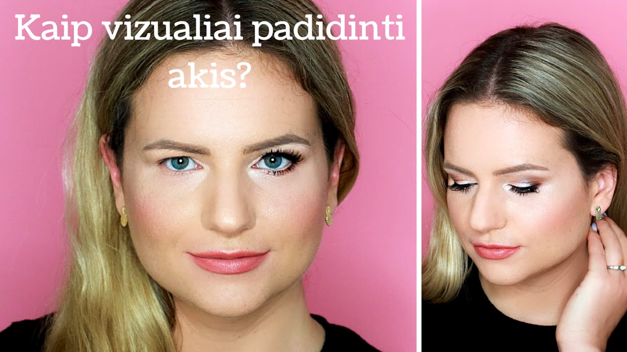 [LT ] Makiazas akims su uzkritusiais vokais/ Kaip vizualiai padidinti akis?